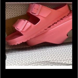 New Birkenstock Arizona EVA watermelon pink 40/US9 limited color new in Germany